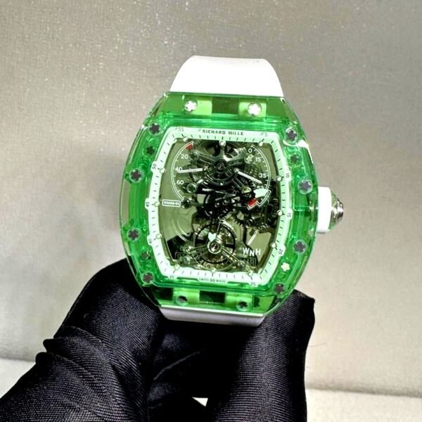 Richard Mille RM 56-01 green sapphire crystal tourbillon complete working super clone watch