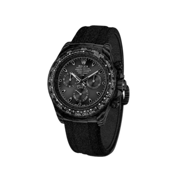 ROLEX DAYTONA DIW FULL BLACK CARBON EDITION SWISS ETA WATCH
