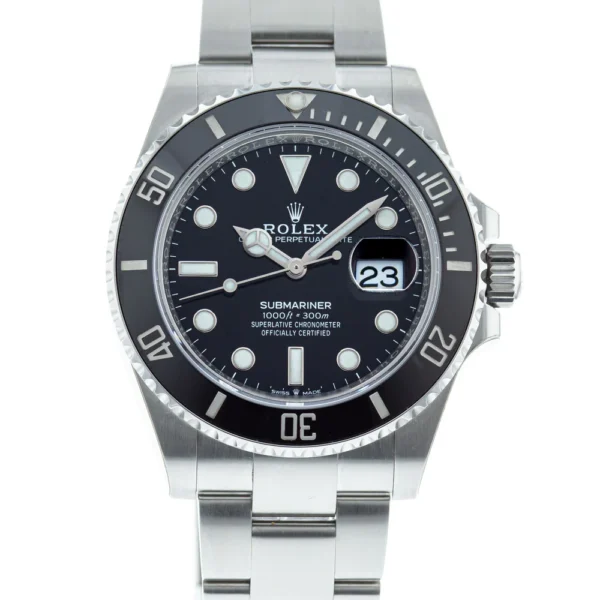 ROLEX SUBMARINER BLACK DIAL FULL STEEL SWISS SUPER MASTER WATCH