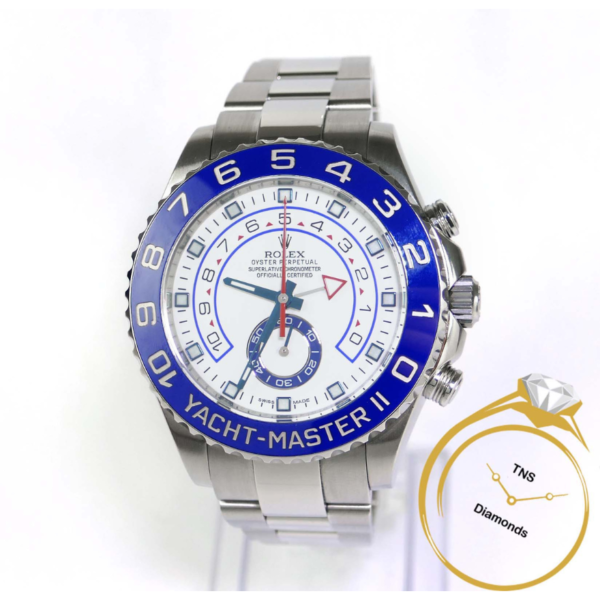 ROLEX YATCH MASTER BLUE BEZEL WHITE DIAL SUPER CLONE WATCH