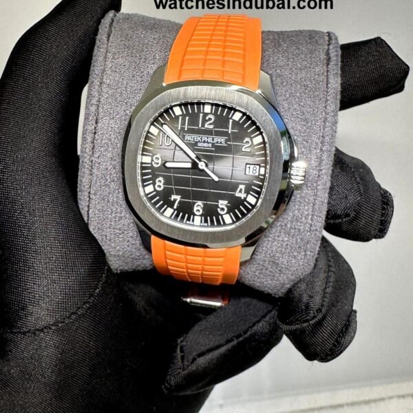 Patek Philippe Aquanaut 5167a BLACK DIAL ORANGE STRAP SUPER CLONE WATCH