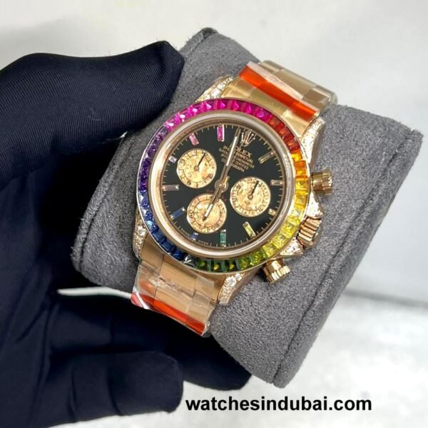 Rolex daytona rainbow super clone watches in dubai