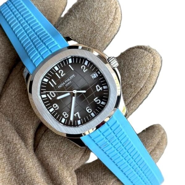 Patek Philippe Aquanaut 5167a BLACK DIAL WITH BLUE STRAP SUPER CLONE SLIM 1:1 WATCH