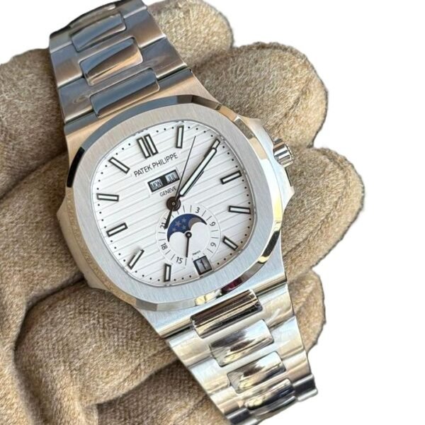 Patek Philippe Nautilus 5726/1A silvery white dial SWISS ETA SUPER MASTER WATCH