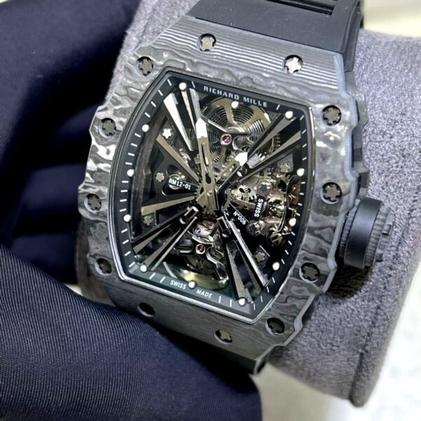 Richard Mille RM 12-01 with black rubber strap super clone replica watches in Dubai