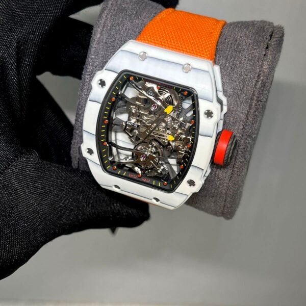 Richard Mille RM 27-02 with orange velcro strap super clone replica watches in Dubai