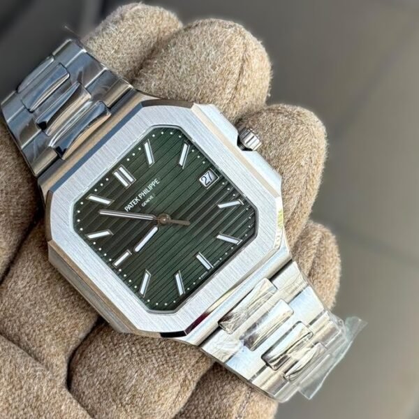 Patek Philippe Cubitus NEW 2025 Cubitus 45mm 5821/1A-001 Stainless Steel Sunburst Olive Green Dial