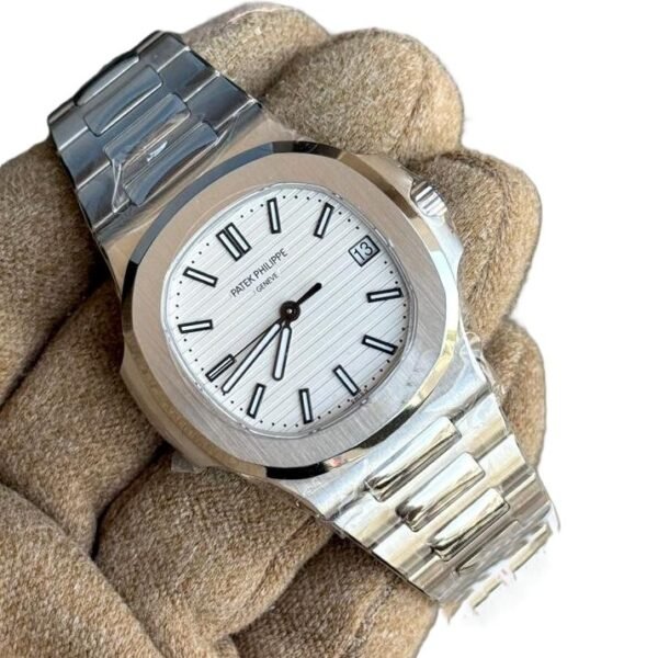 Patek Philippe Nautilus white dial Super clone slim watch
