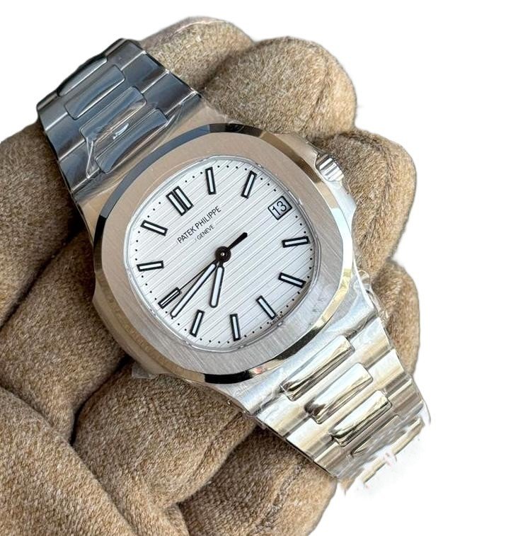 Patek Philippe Nautilus white dial Super clone slim watch