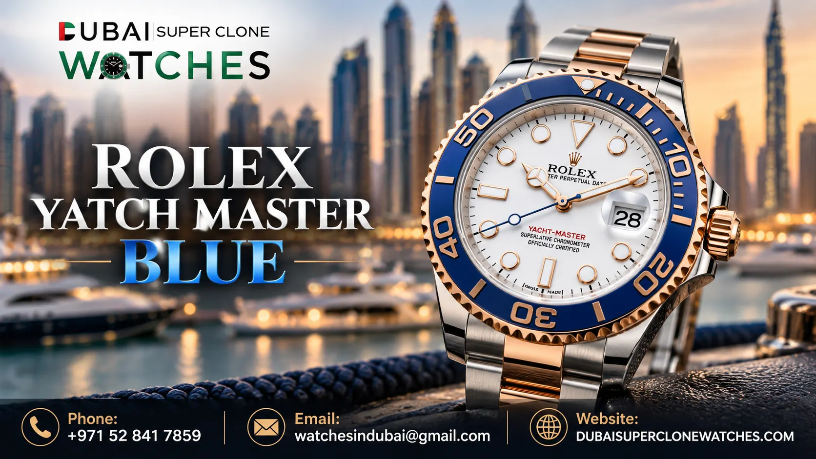 ROLEX YATCH MASTER BLUE